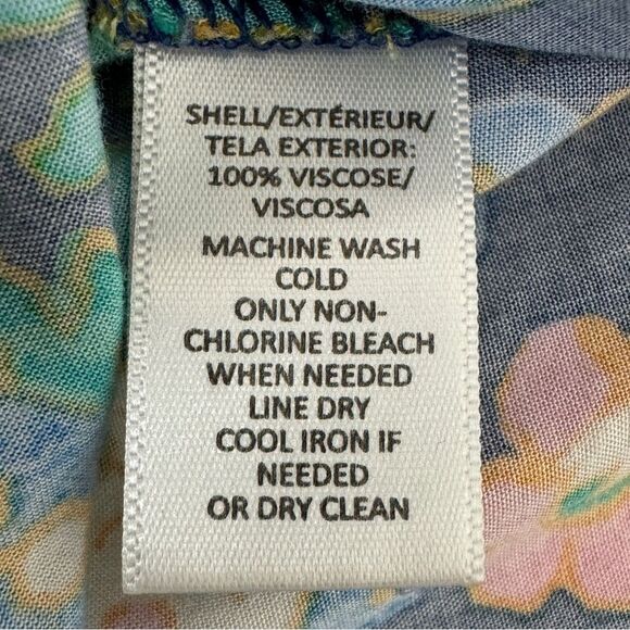 LOFT Colorful V-neck Tunic Top S - Picture 8 of 8